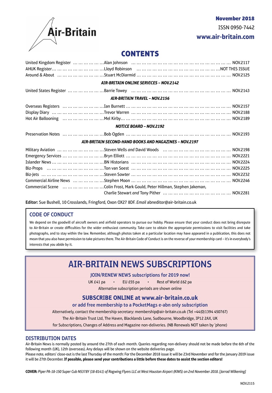 Air Britain News Preview Pages