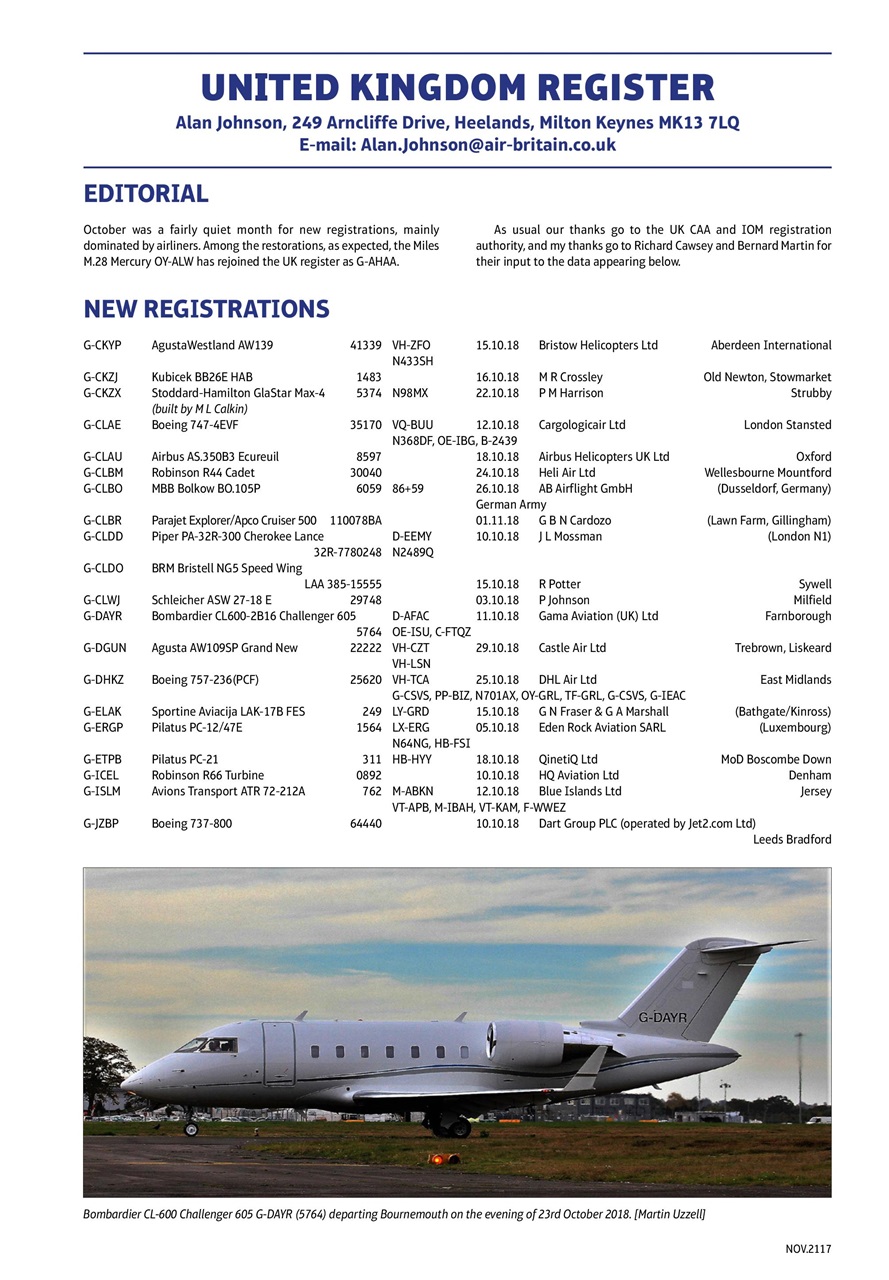 Air Britain News Preview Pages