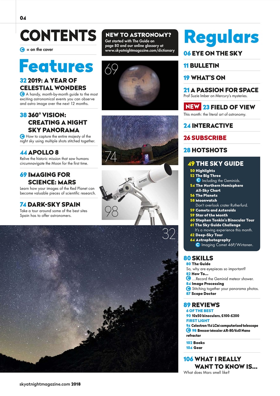 BBC Sky at Night Magazine Preview Pages