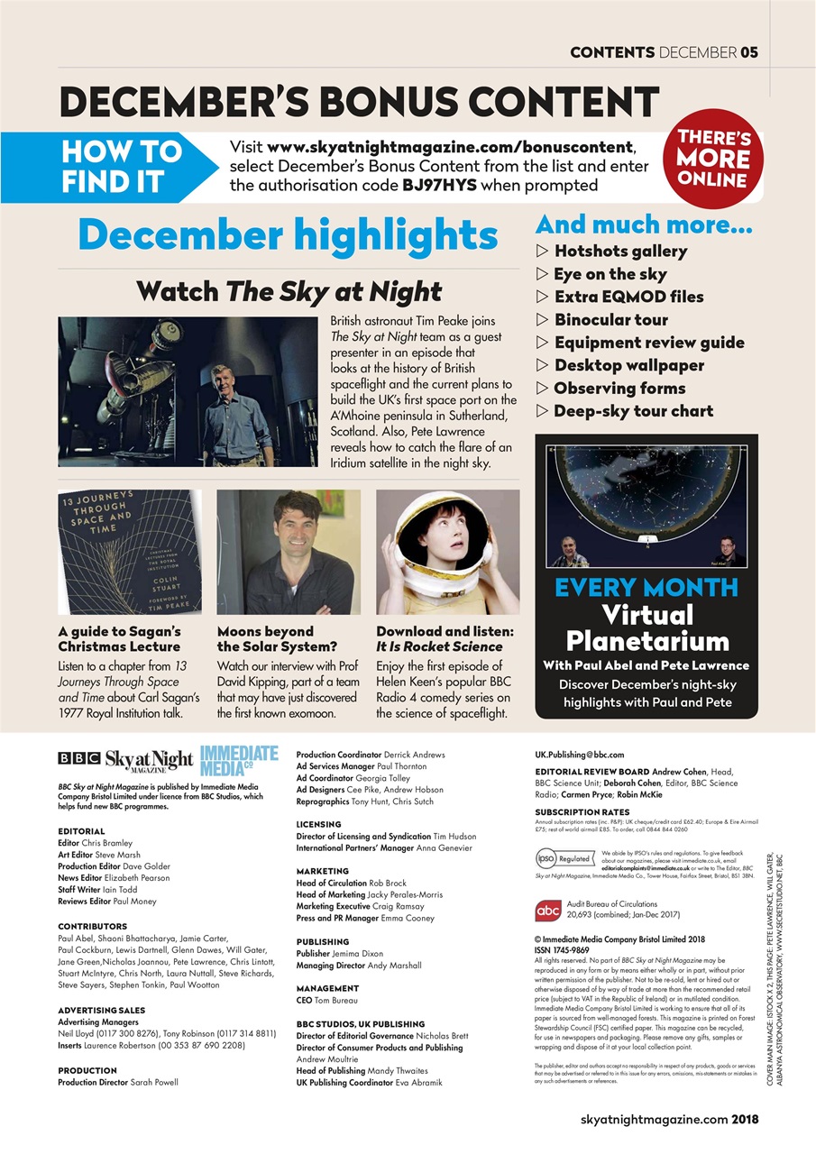 BBC Sky at Night Magazine Preview Pages
