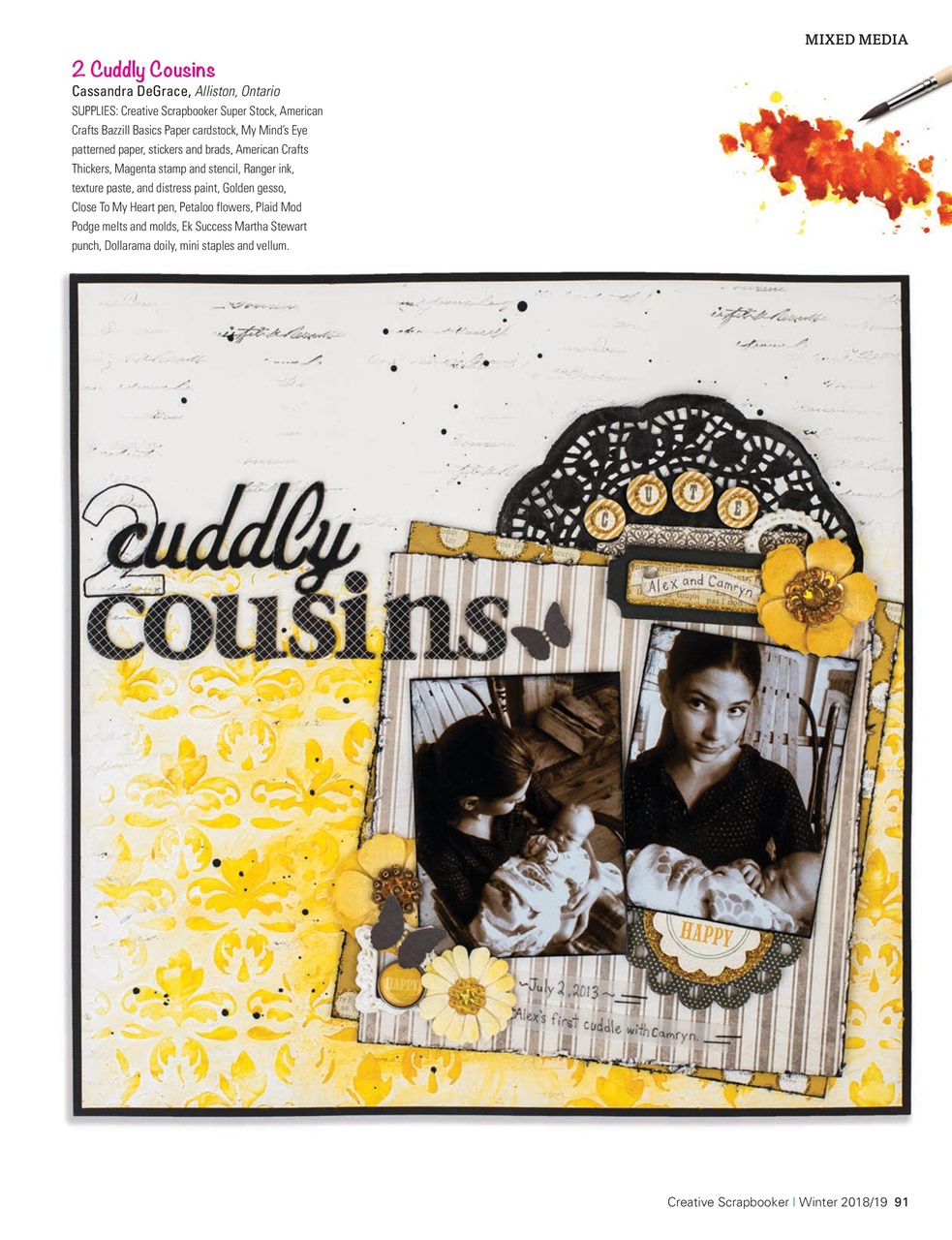 Creative Scrapbooker Preview Pages