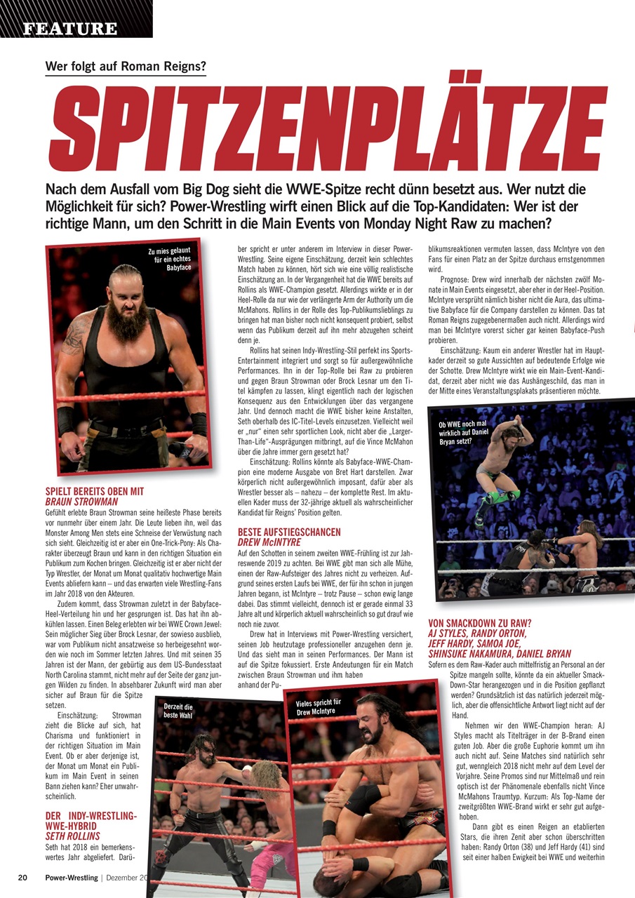 Power-Wrestling Preview Pages