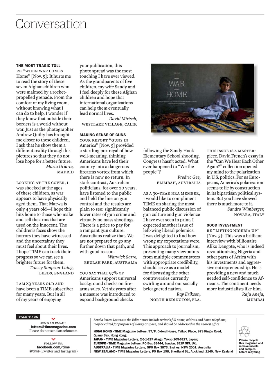 TIME Magazine Europe Preview Pages