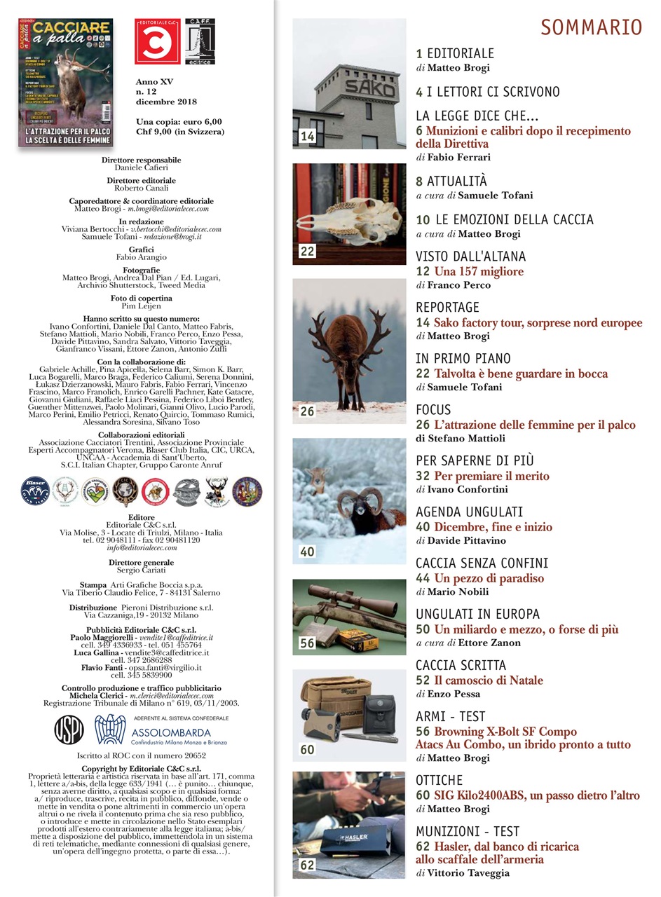 Caccia Magazine Preview Pages