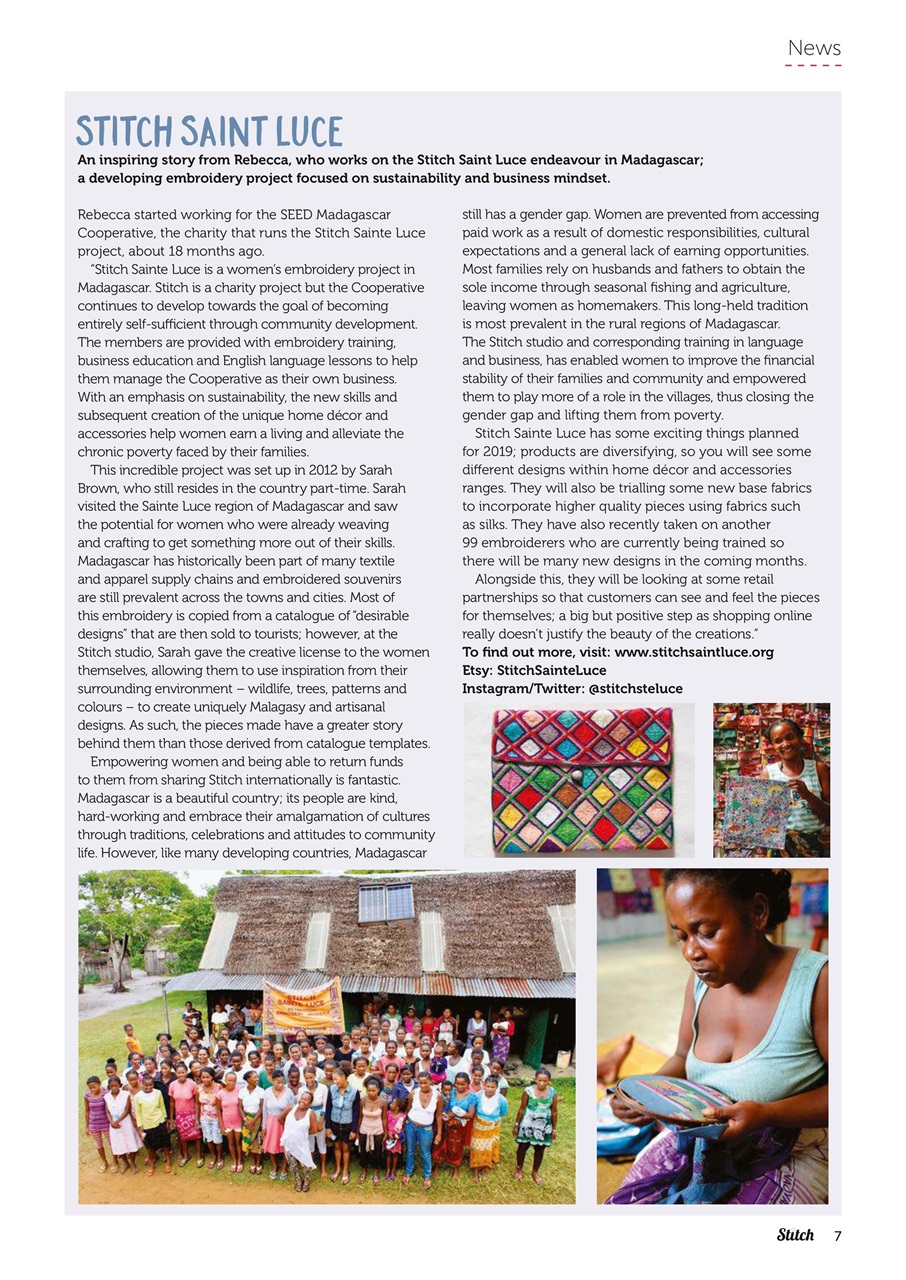 Stitch magazine Preview Pages