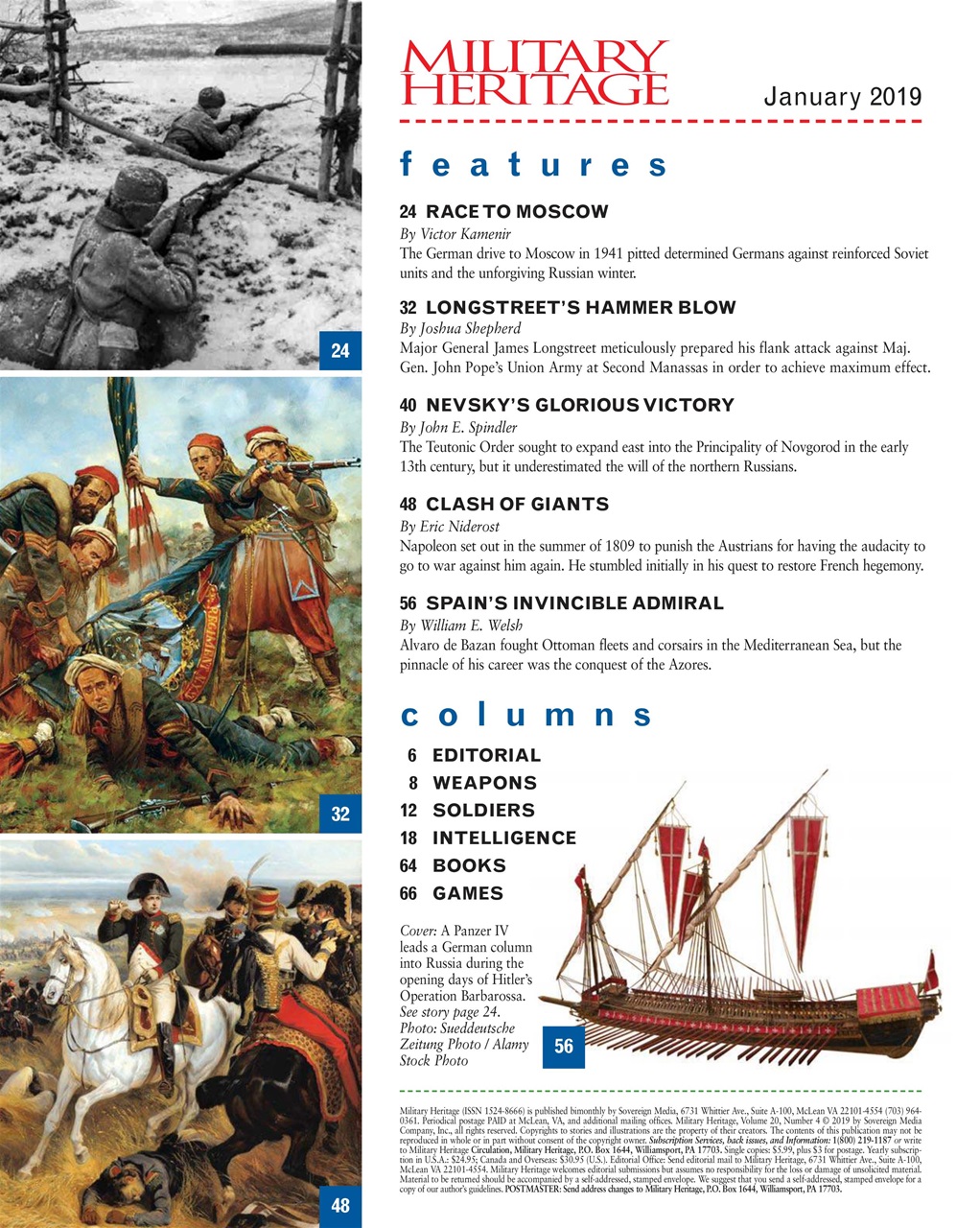 Military Heritage Preview Pages