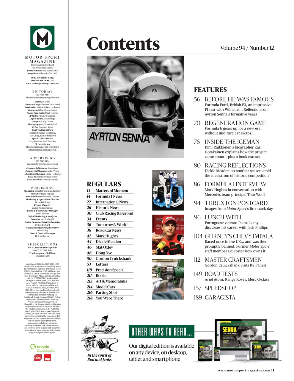 Motor Sport Magazine Preview Pages