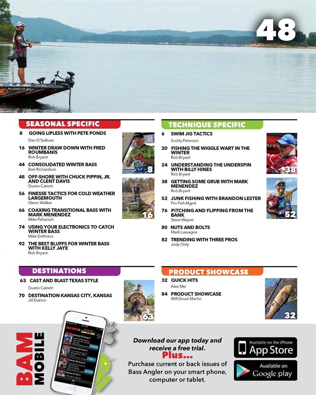 BASS ANGLER MAGAZINE Preview Pages