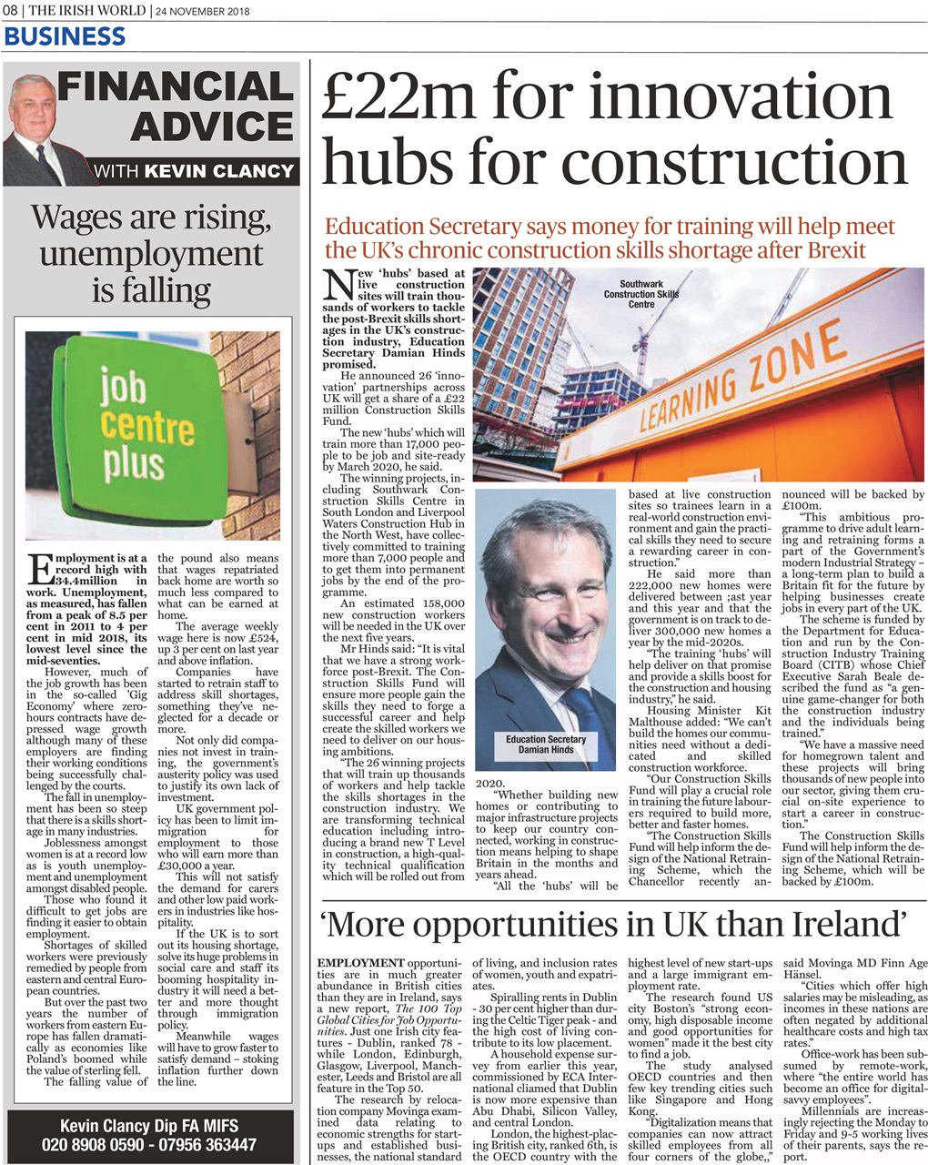 Irish World Preview Pages