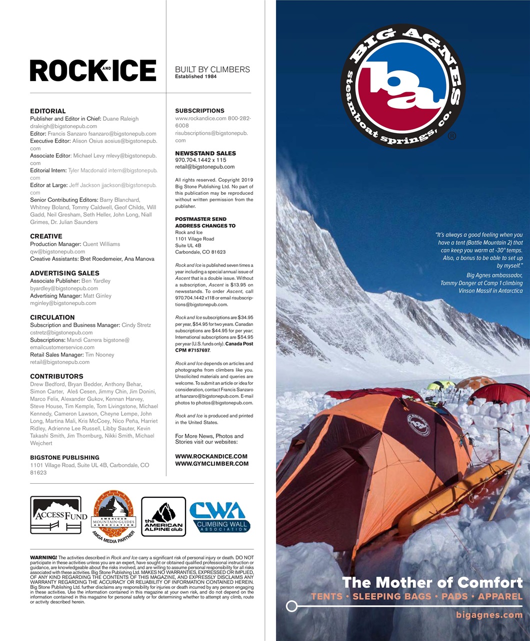 Rock and Ice Preview Pages