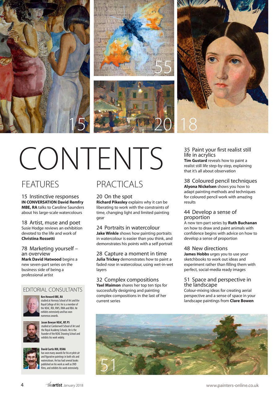 The Artist Preview Pages
