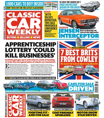 Classic Car Weekly issue 21st November 2018