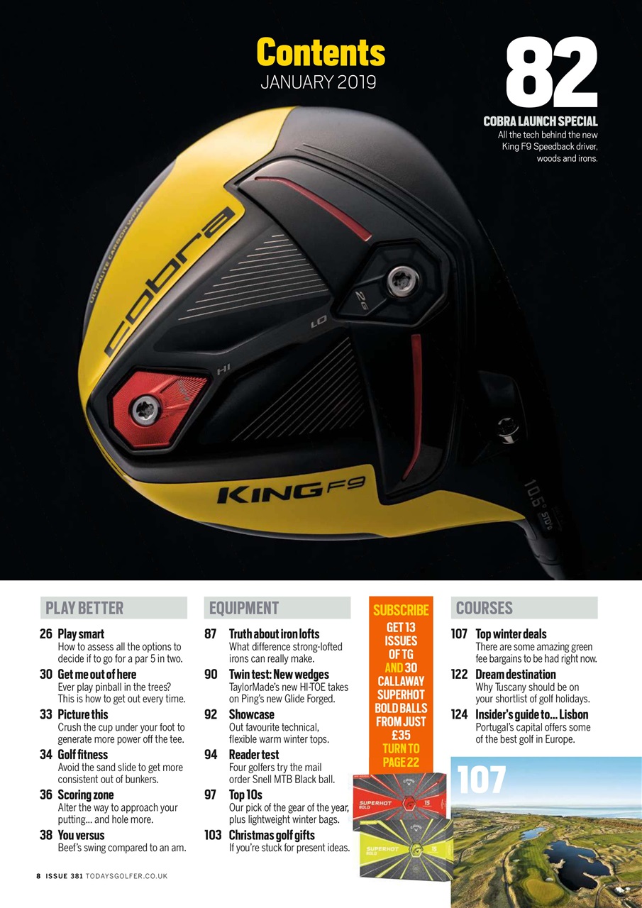 Today's Golfer Preview Pages