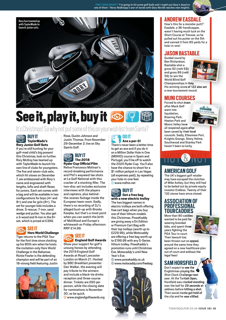 Today's Golfer Preview Pages