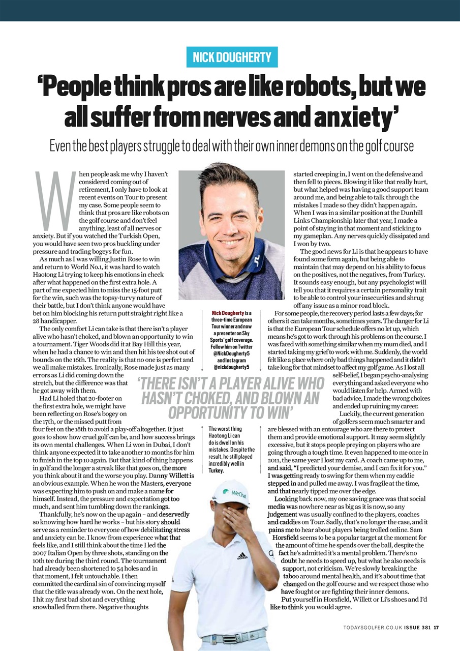 Today's Golfer Preview Pages