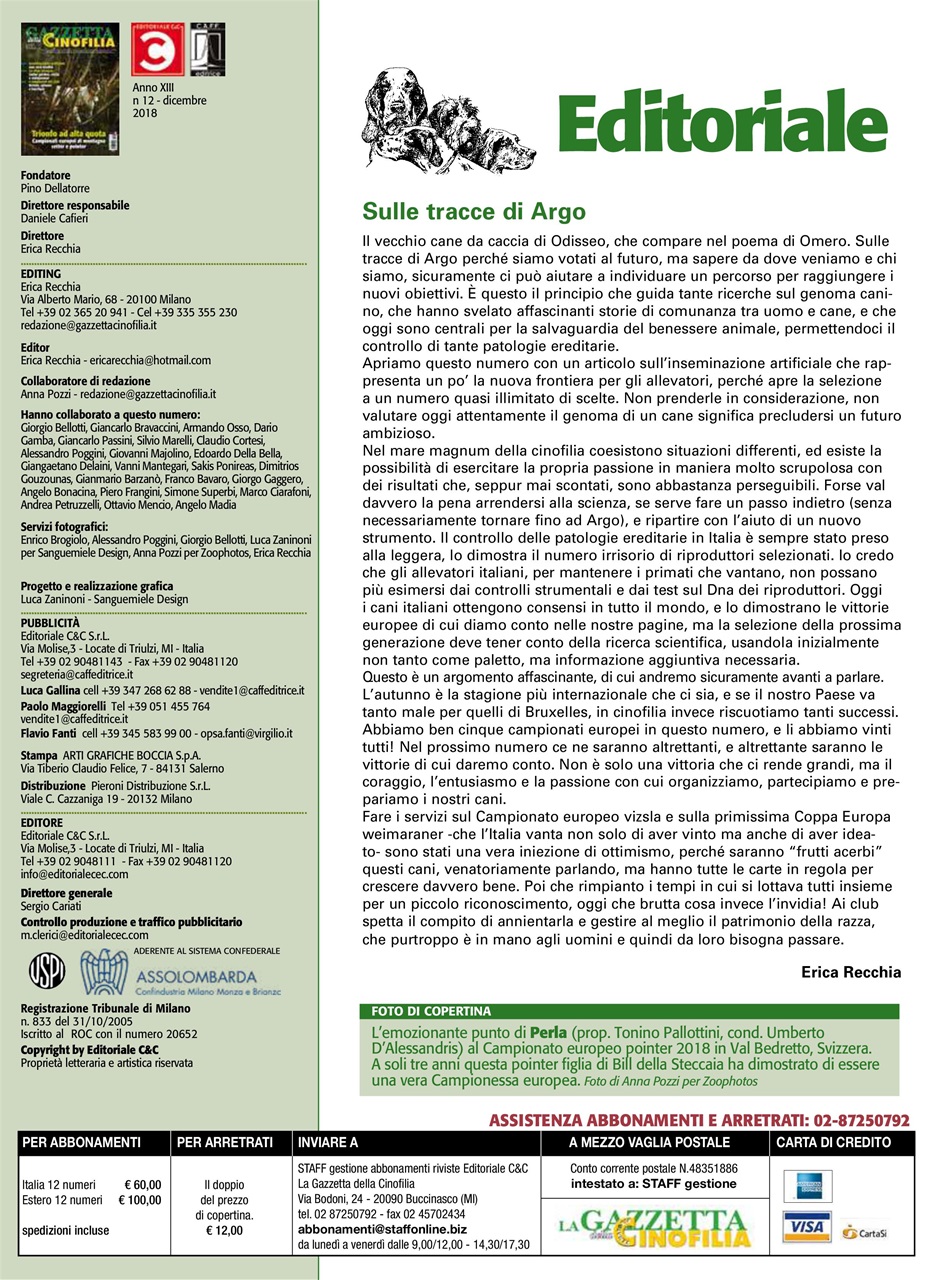 La Gazzetta Della Cinofilia Venatoria Preview Pages