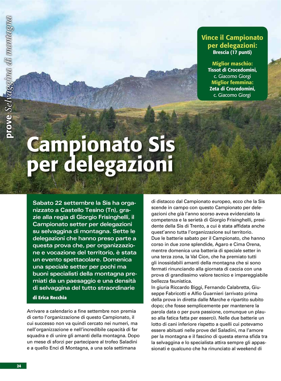 La Gazzetta Della Cinofilia Venatoria Preview Pages