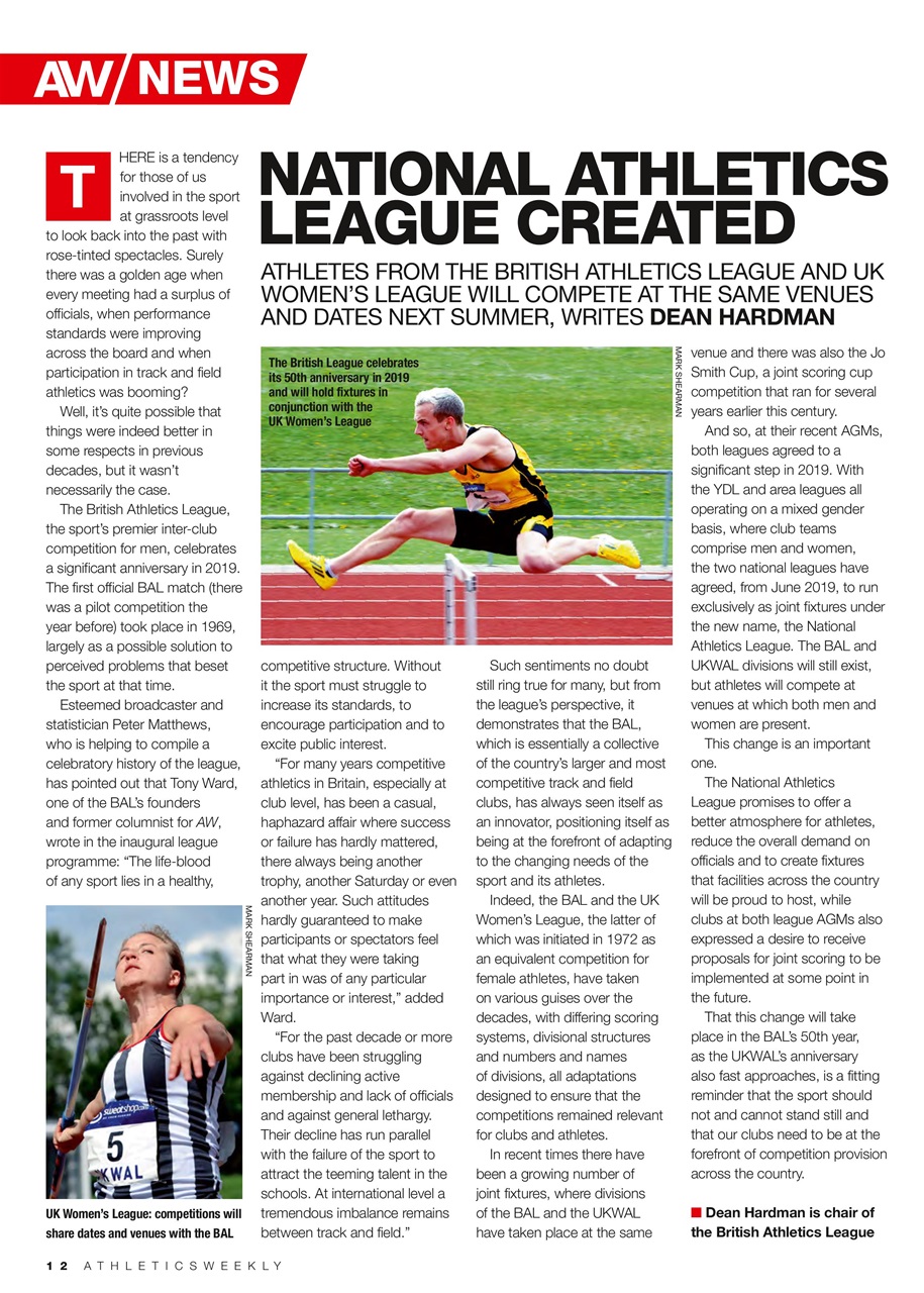 AW – Athletics Weekly Magazine Preview Pages