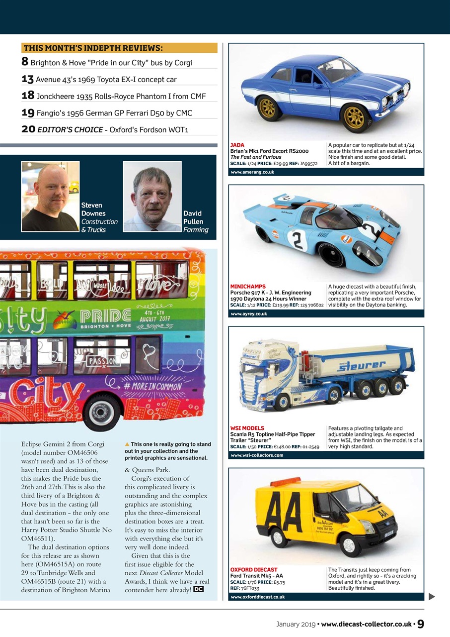 Diecast Collector Preview Pages
