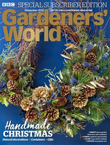 BBC Gardeners’ World Magazine issue December 2018