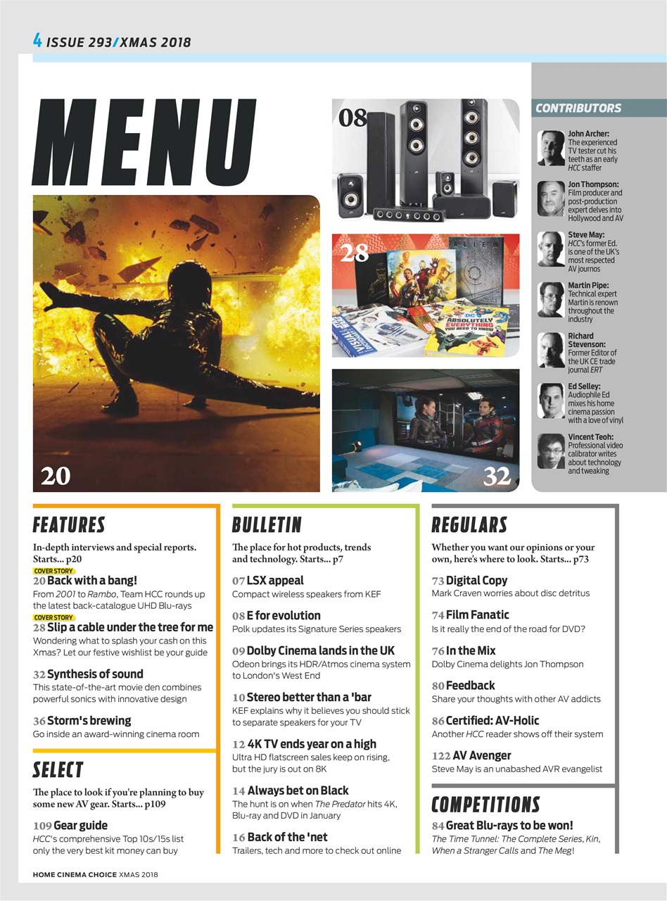 Home Cinema Choice Preview Pages