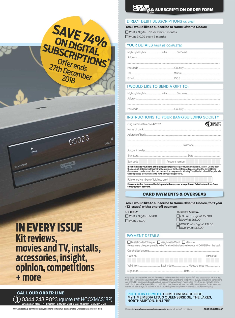 Home Cinema Choice Preview Pages