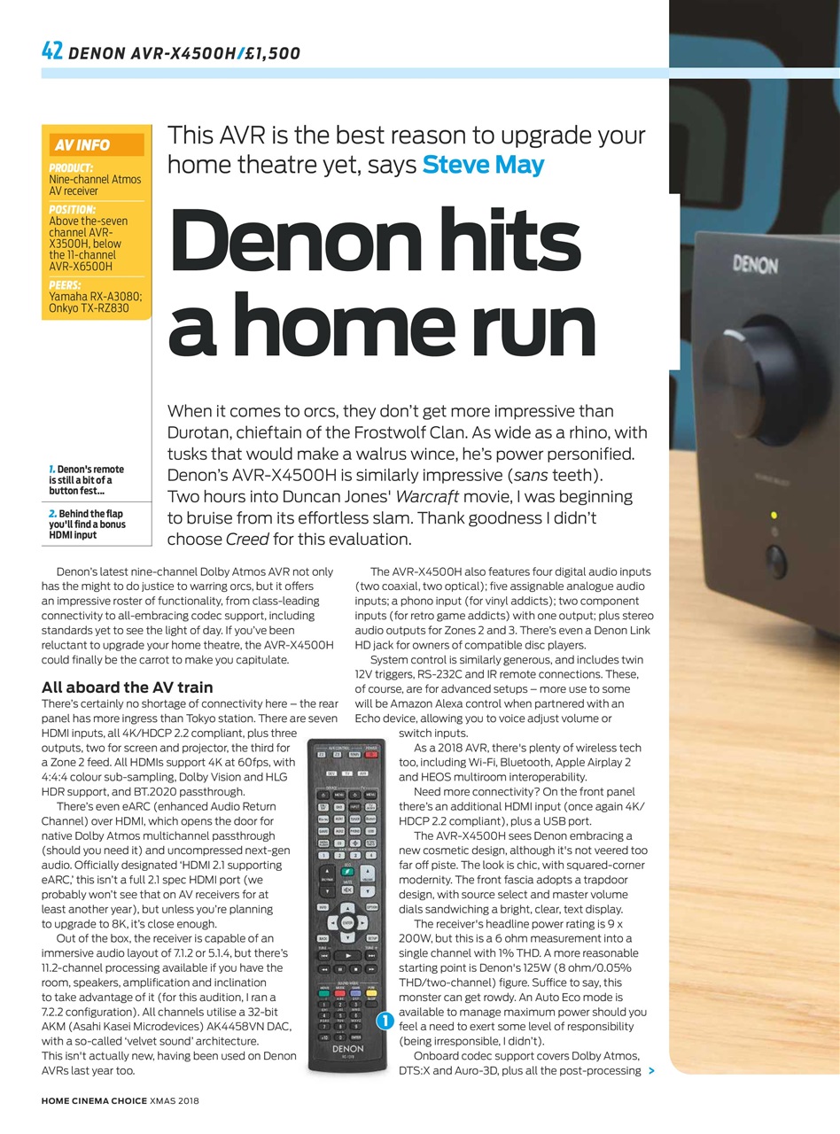 Home Cinema Choice Preview Pages