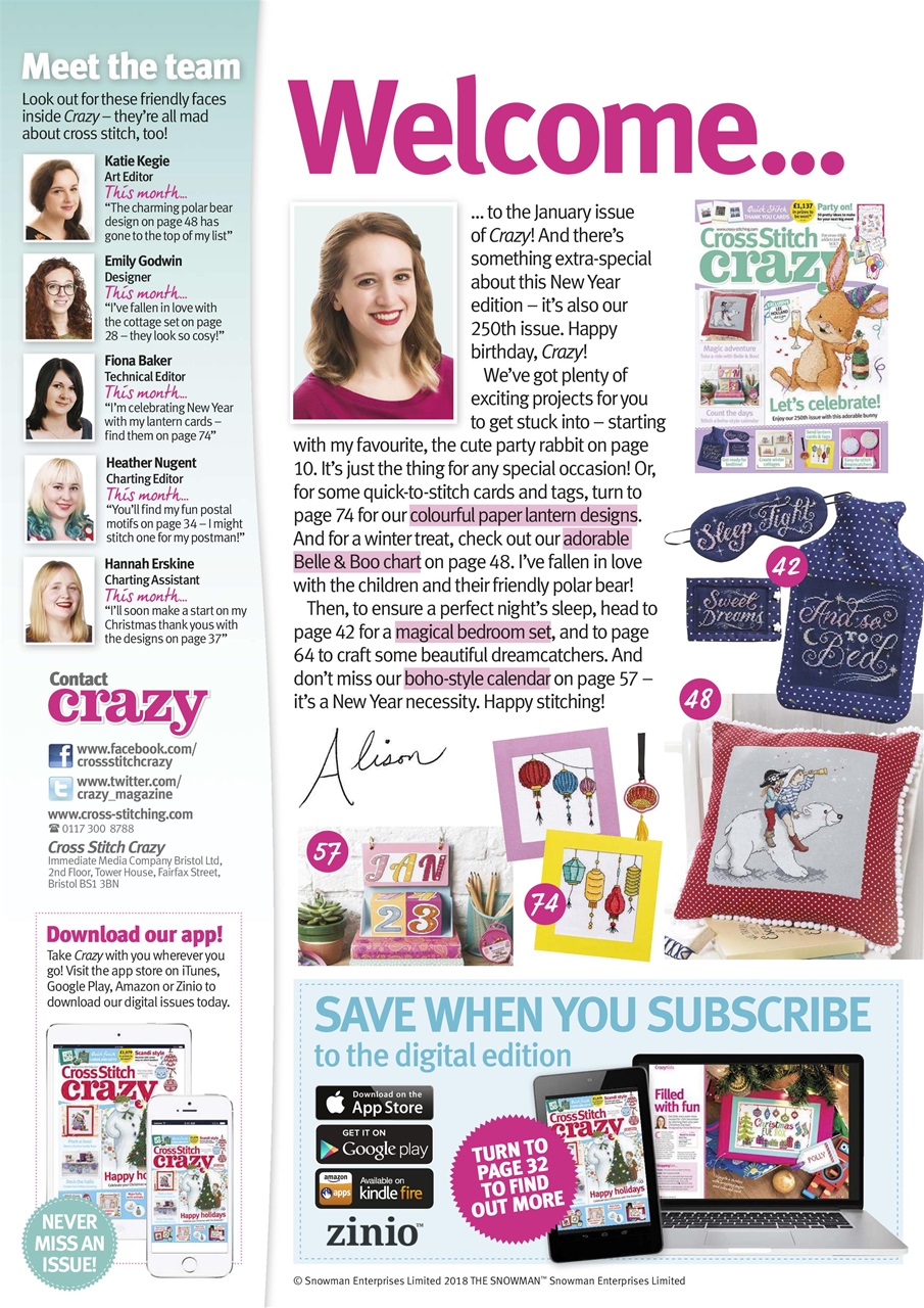 Cross Stitch Crazy Preview Pages