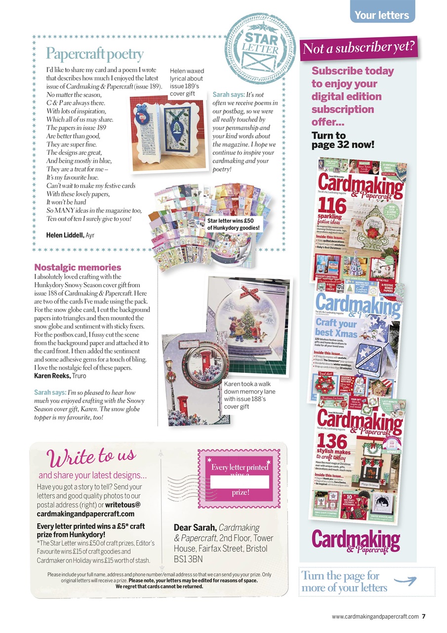 Cardmaking & Papercraft Preview Pages