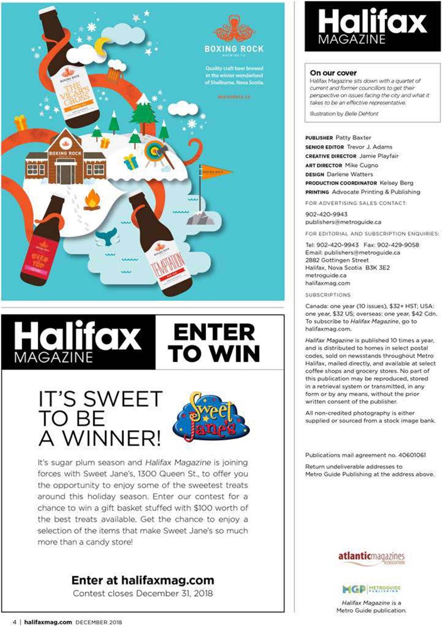 Halifax Magazine Preview Pages