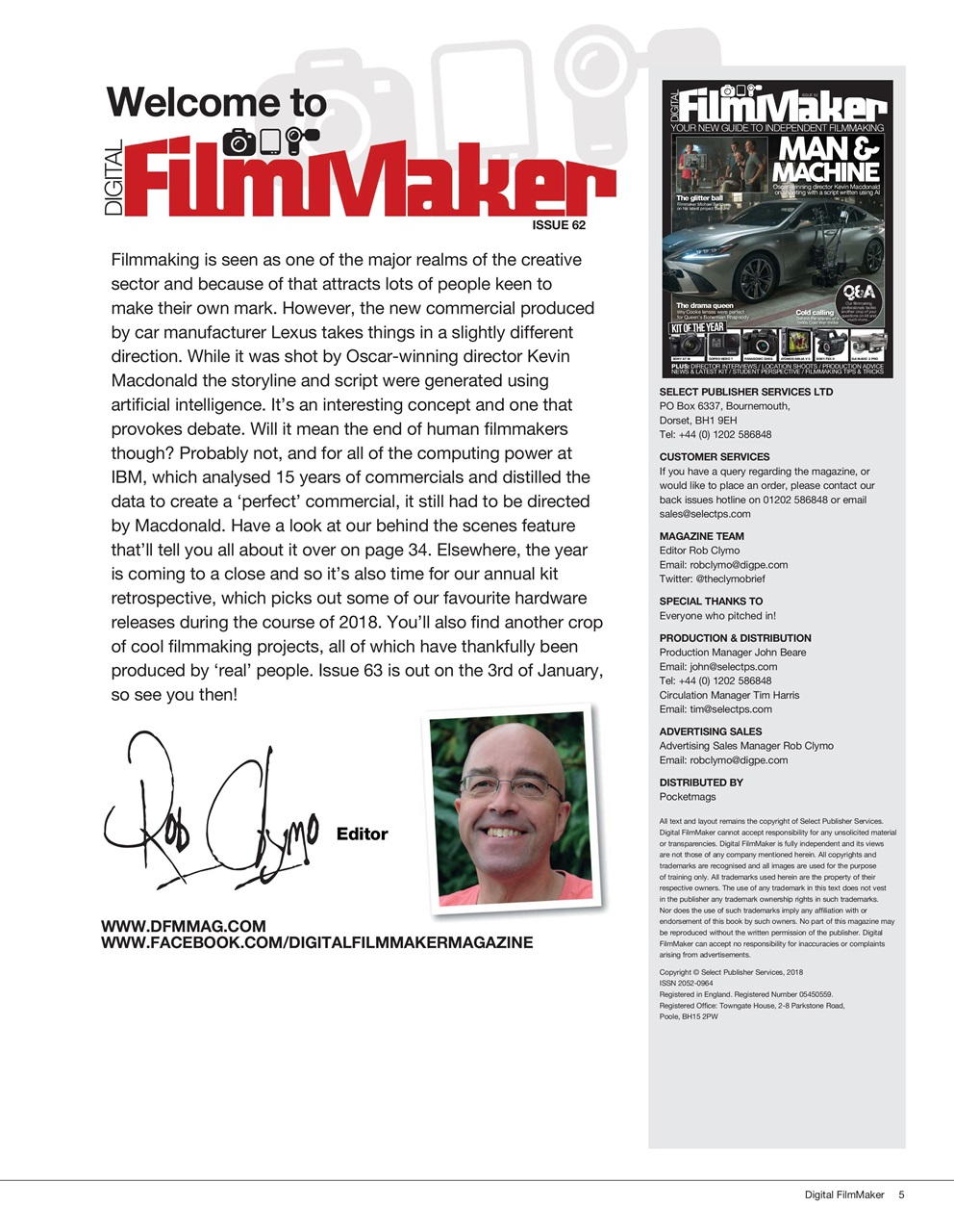 Digital FilmMaker Preview Pages
