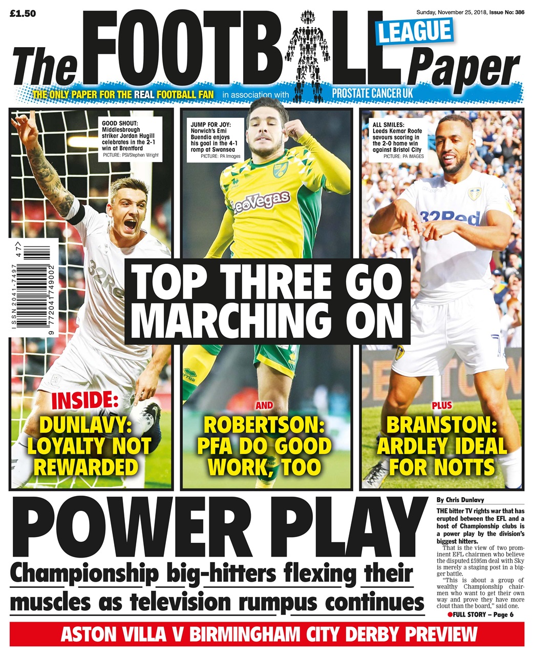 The Football League Paper Preview Pages