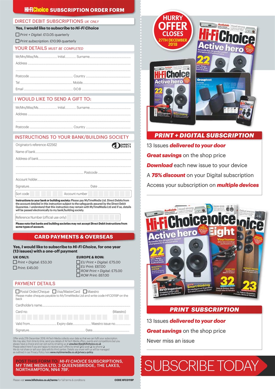 Hi-Fi Choice Preview Pages