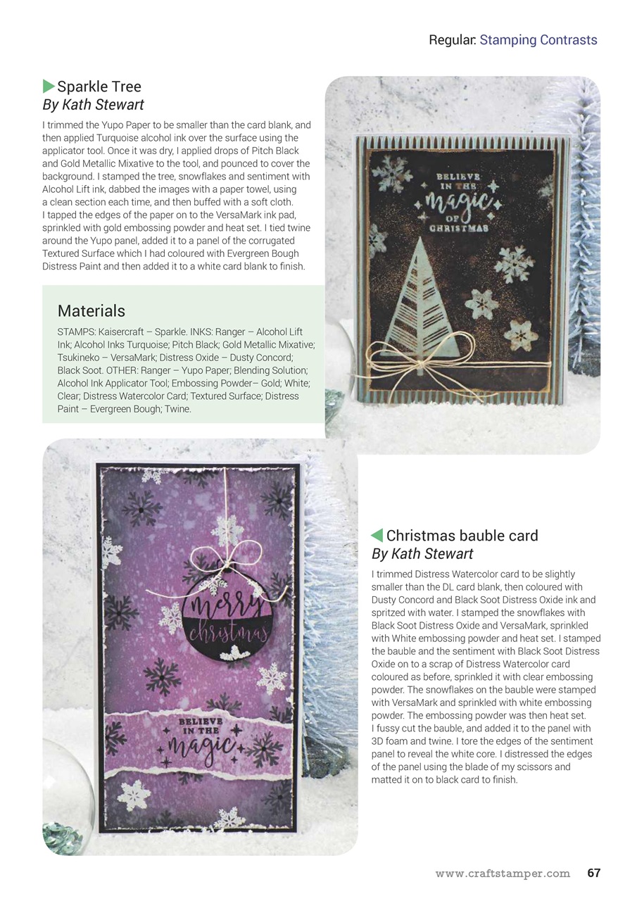 Craft Stamper Preview Pages