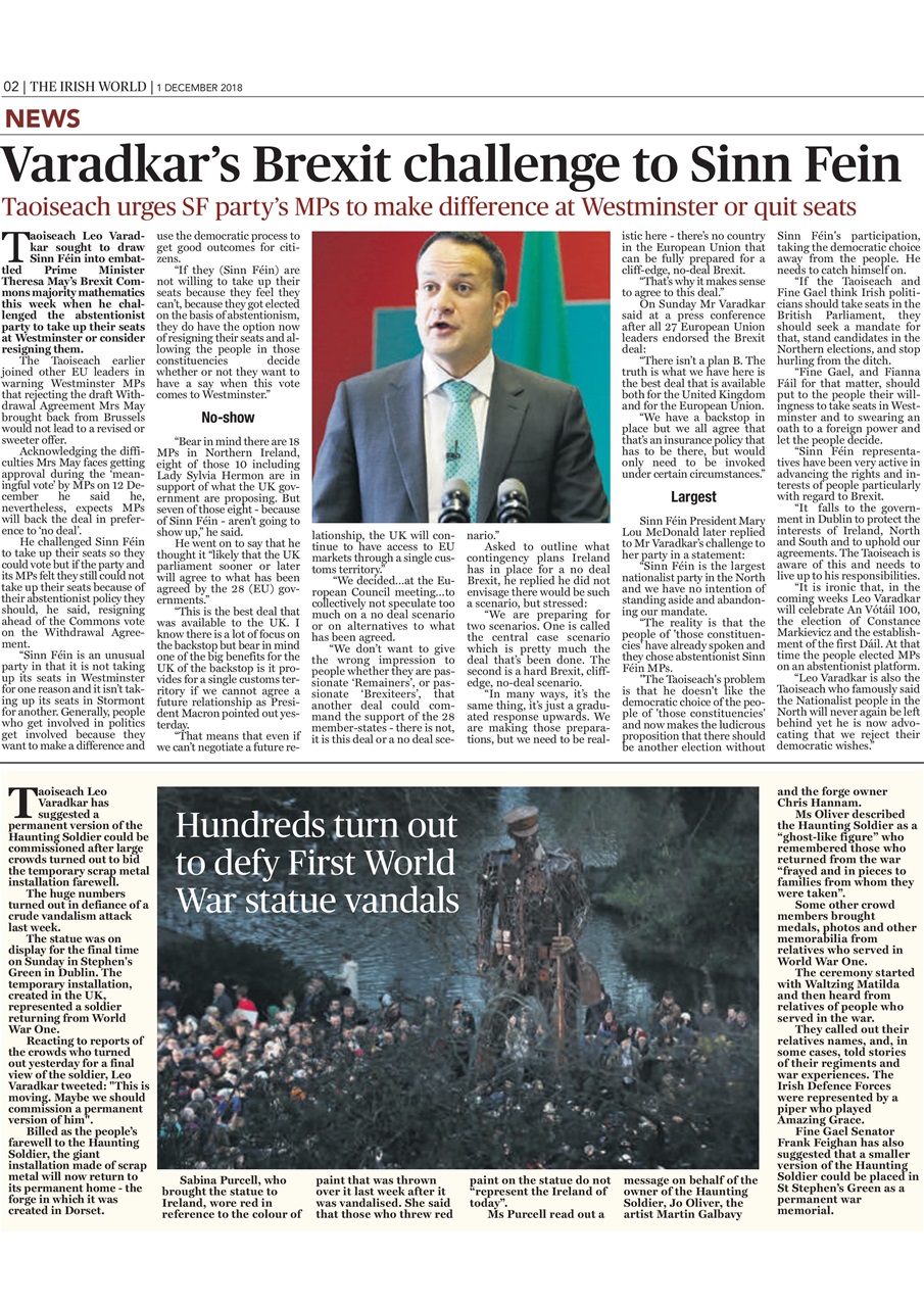 Irish World Preview Pages