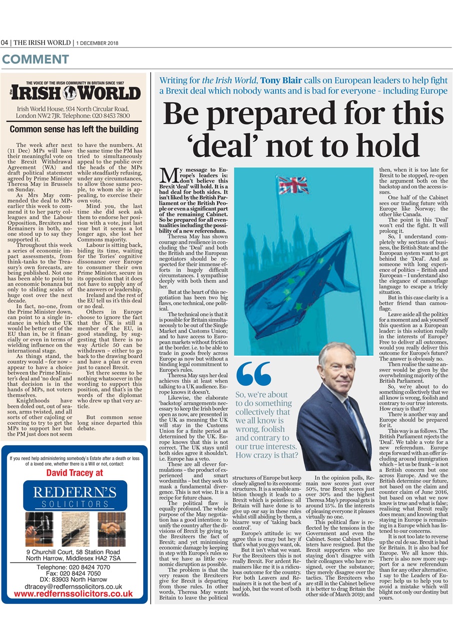 Irish World Preview Pages