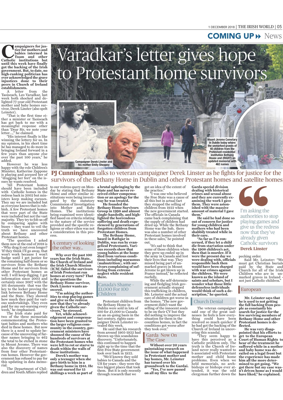 Irish World Preview Pages