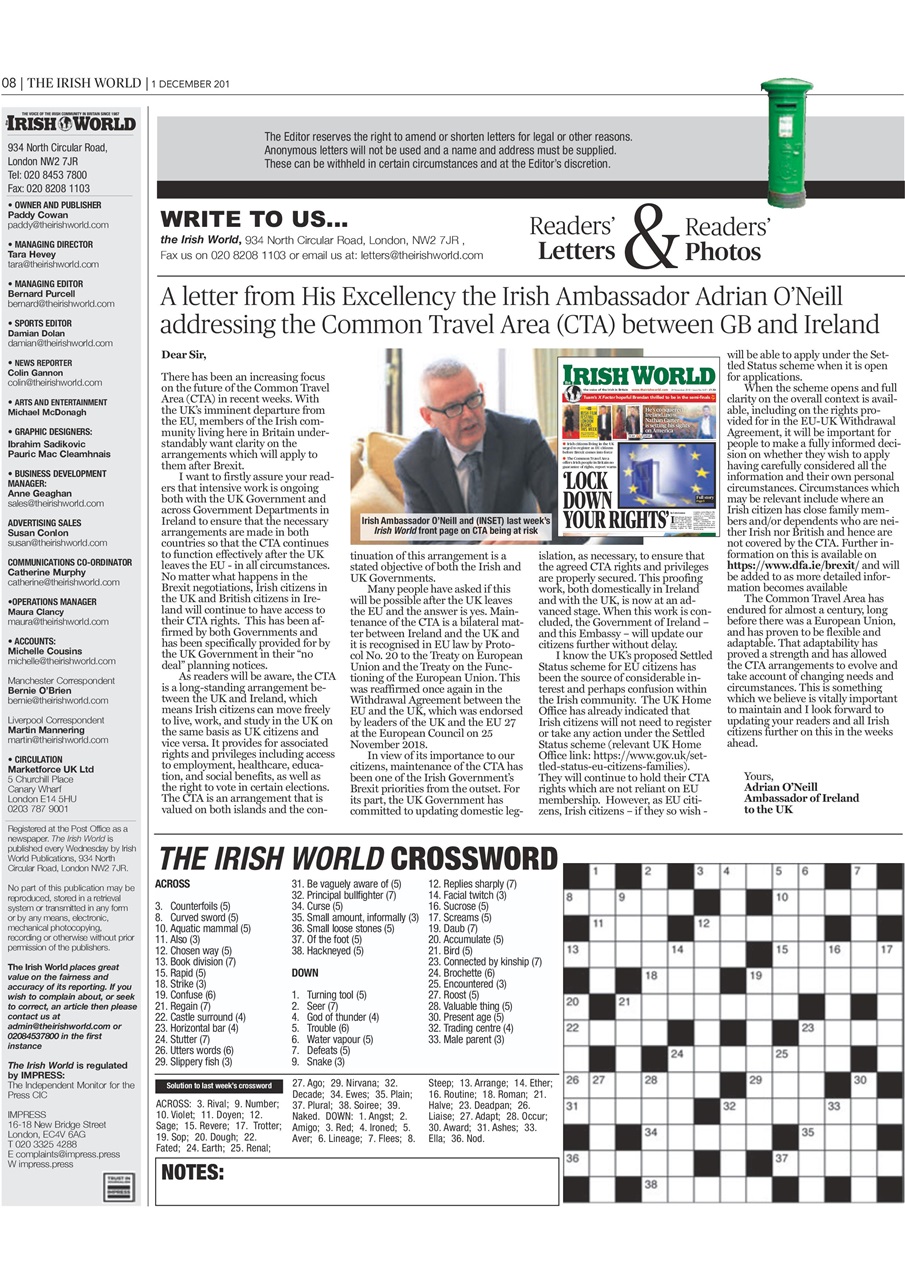 Irish World Preview Pages