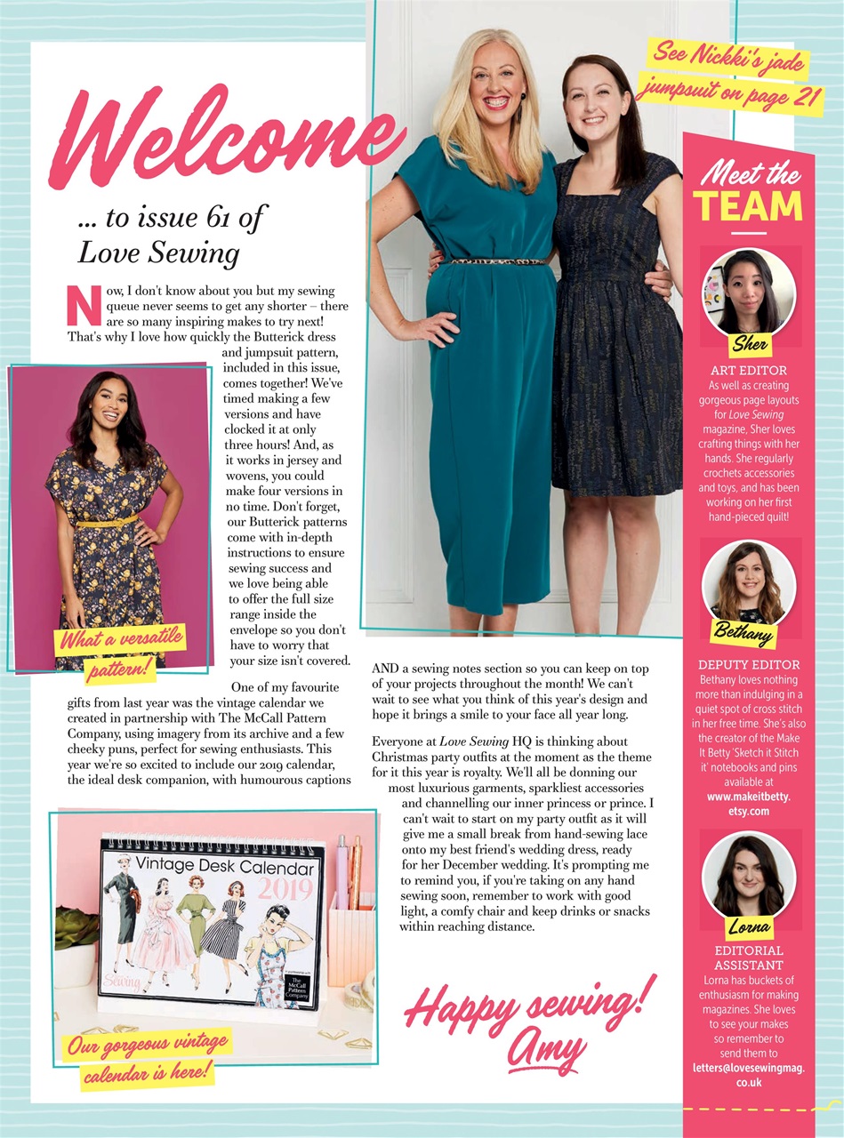 Love Sewing Preview Pages