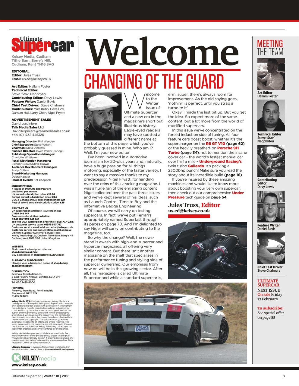 Ultimate Supercar Preview Pages