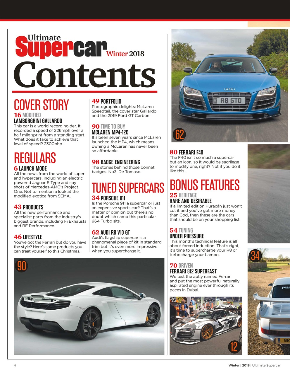 Ultimate Supercar Preview Pages