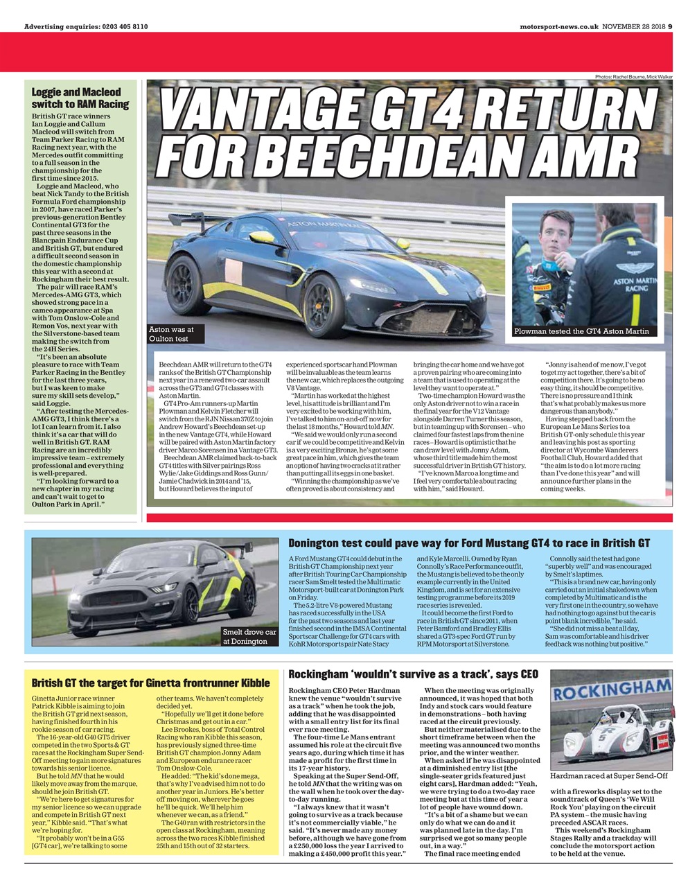 Motorsport News Preview Pages