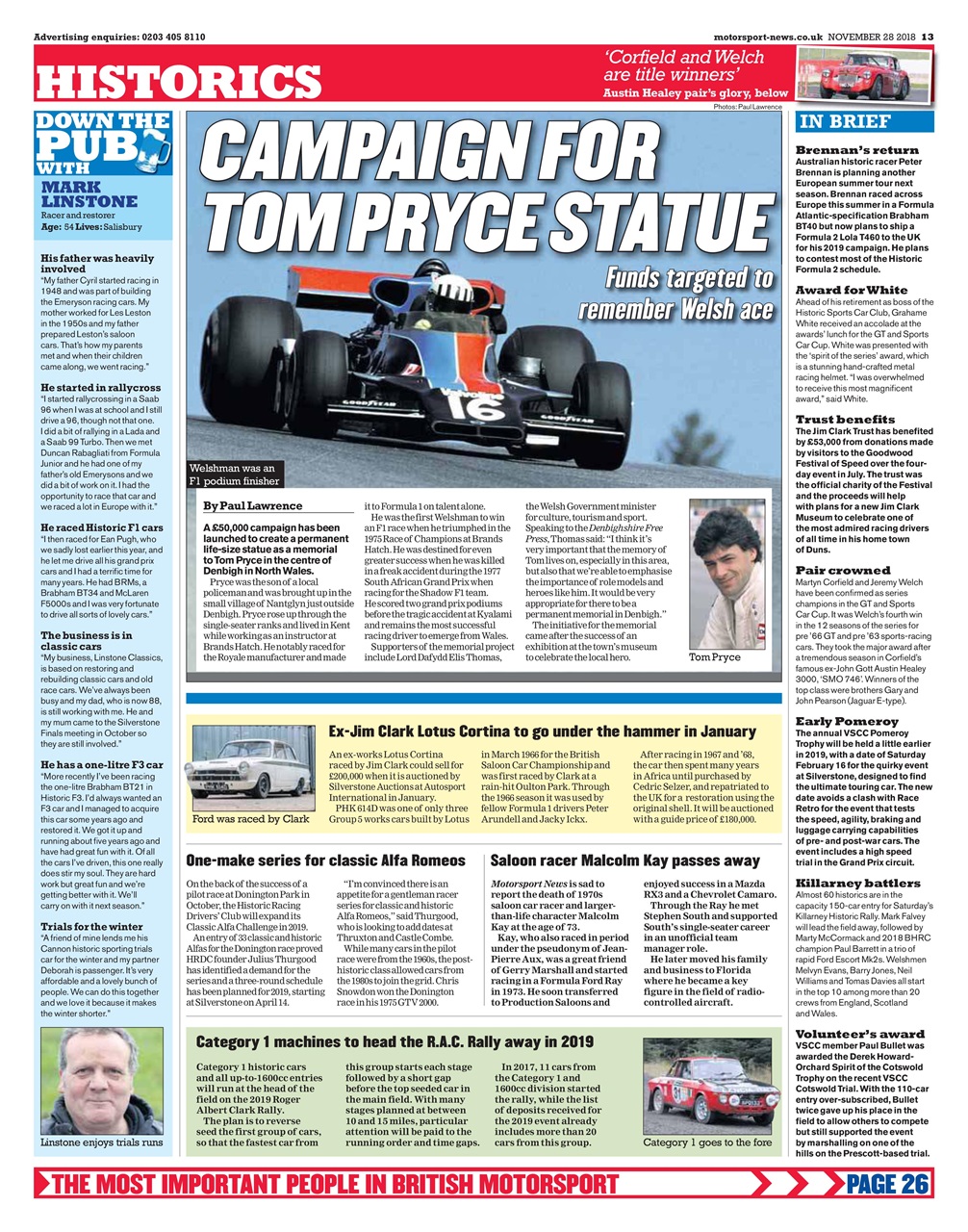Motorsport News Preview Pages