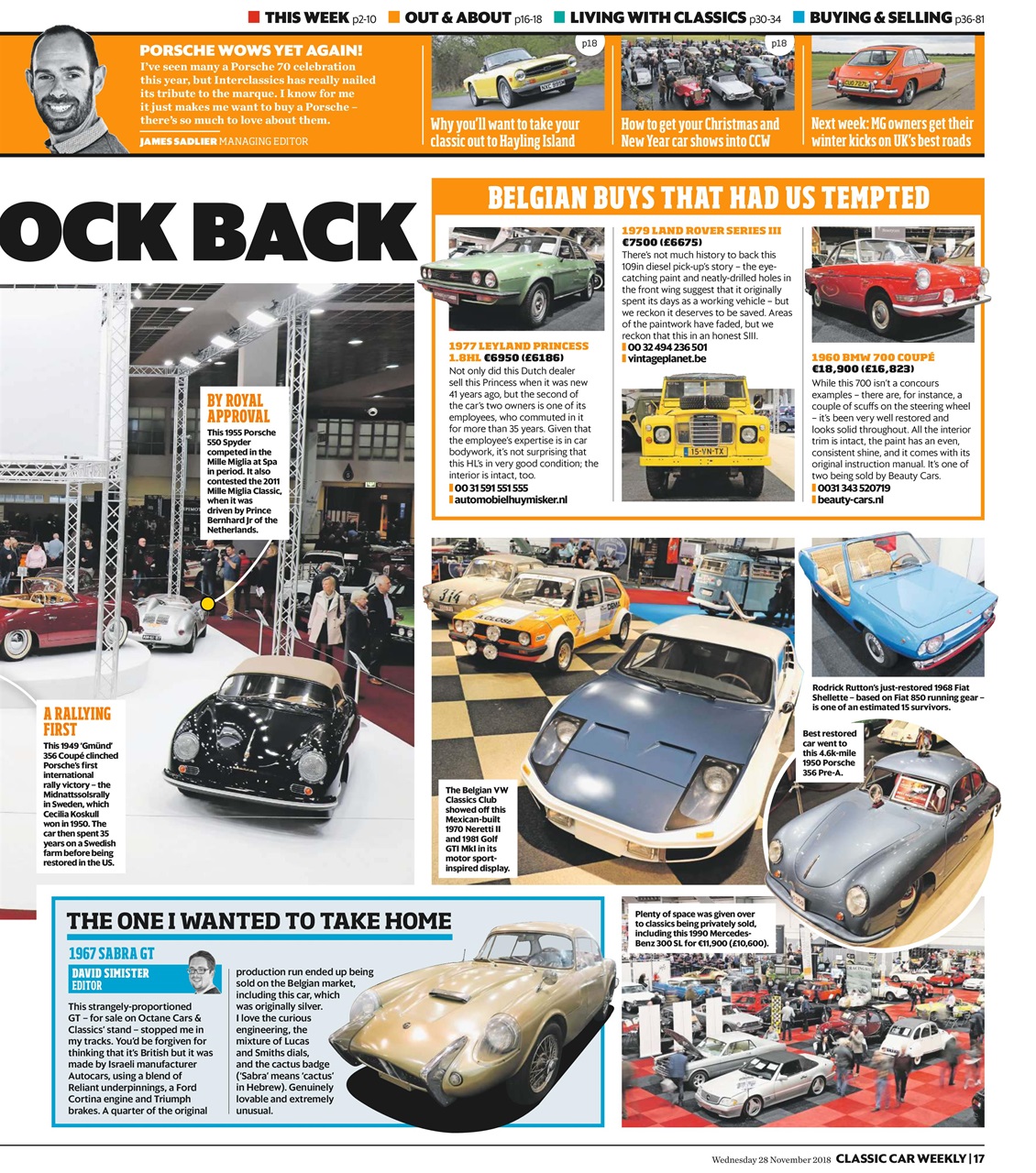 Classic Car Weekly Preview Pages