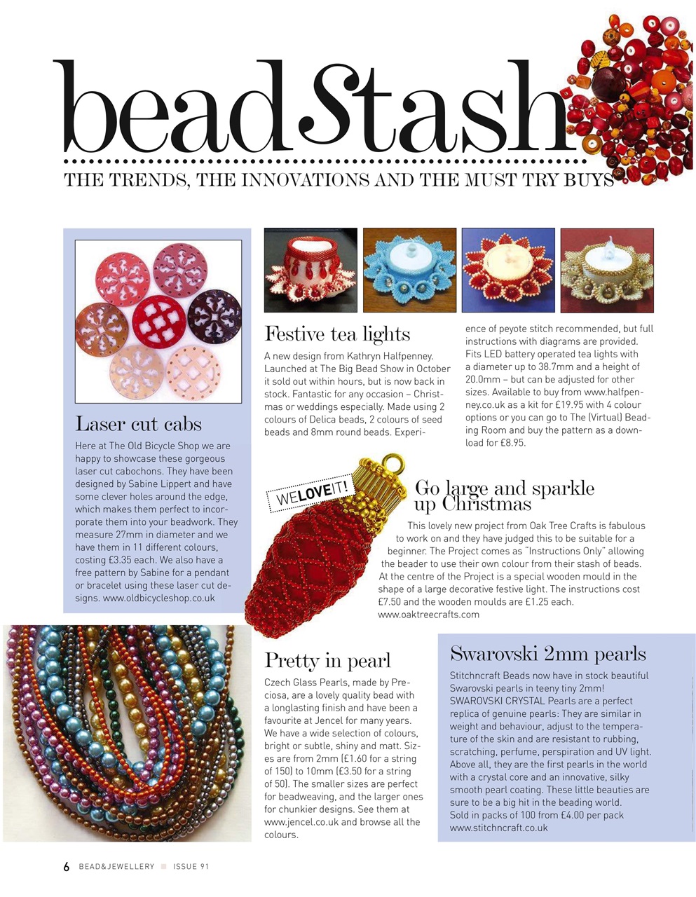 Bead & Jewellery Magazine Preview Pages