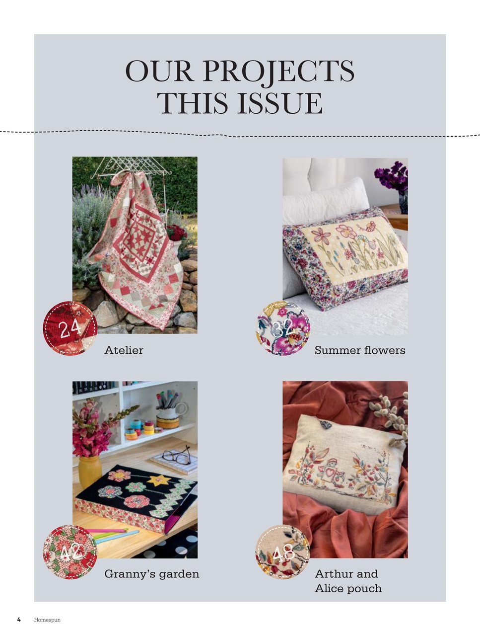 Homespun Preview Pages