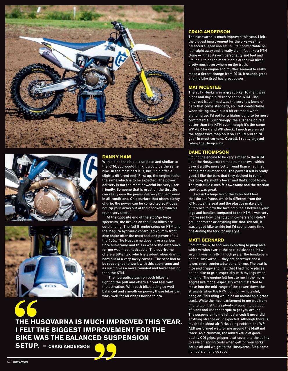 Dirt Action Preview Pages