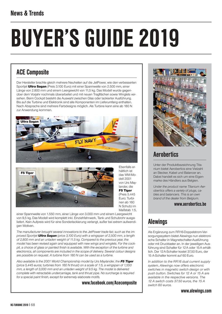 RC Turbine - Jets & Helicopter Preview Pages
