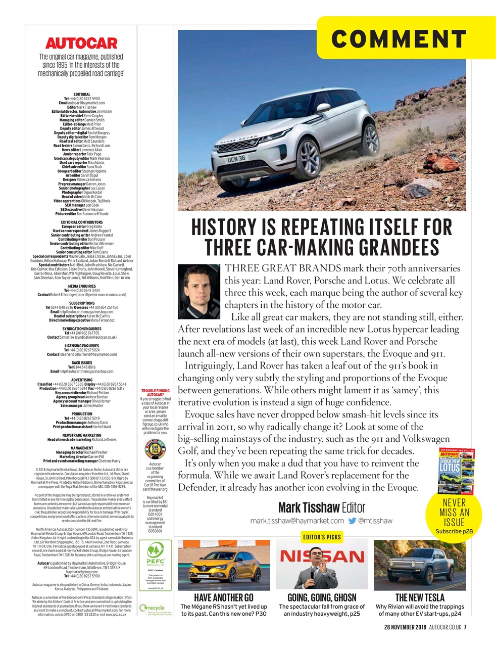 Autocar Preview Pages