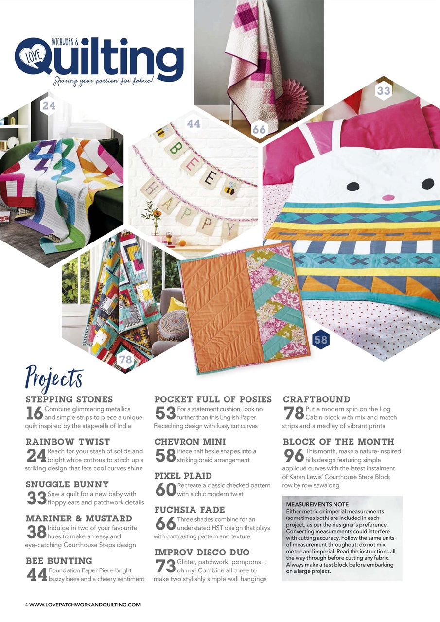Love Patchwork & Quilting Preview Pages